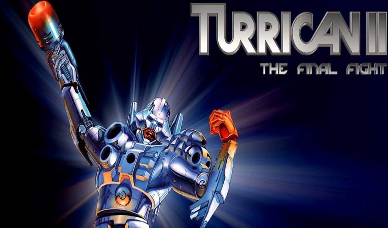 This image has an empty alt attribute; its file name is Turrican-II-A-pretty-high-class-shoot-em-up-with-plenty-of-frantic-action-Commodore-Amiga-games-retro-gaming-amiga-news-donwload-amiga-games.jpg