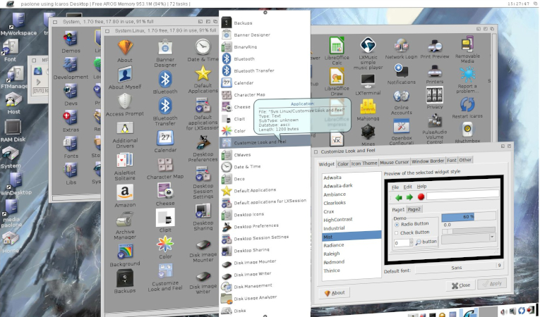 Icaros desktop: AmigaOS clone for PC and compatible with AmigaOS 3